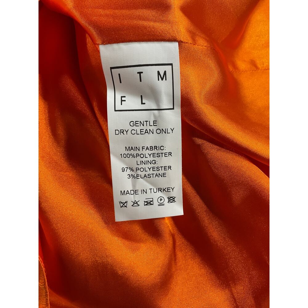 Itmfl 'Noa Solid' Orange Sequin Embellished Dress… - image 5